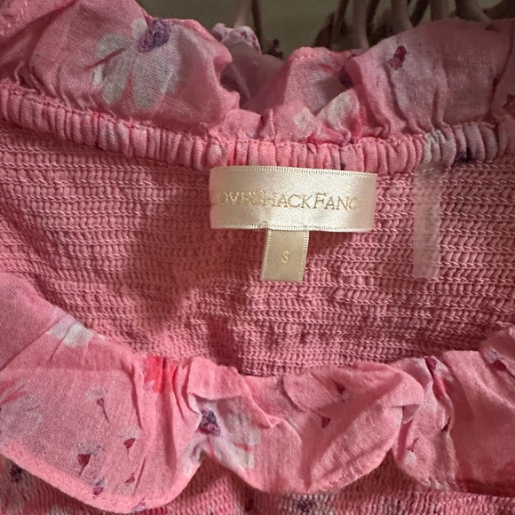 LoveshackFancy Pink Floral Mini Dress - Picture 6 of 7